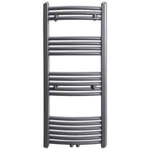 Vidaxl Radiator/handdoekenrek Curve Grijs 500x1160 Mm