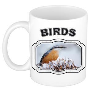 Dieren Liefhebber Boomklever Vogel Mok 300 Ml - Kerramiek - Cadeau Beker / Mok Vogels Liefhebber