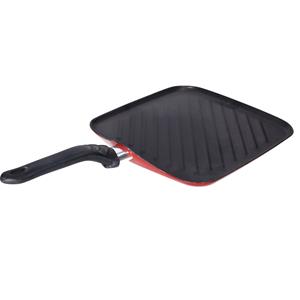 Aluminium Professionele Grillpan Vierkant Met Anti-aanbak Laag 27,50 Cm