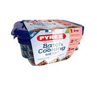 Lunchbox-Set Pyrex Cook & Go Kristall Durchsichtig (3 x 0,8 L)