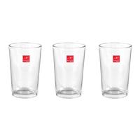 12x Stapelbare Drinkglazen/waterglazen Transparant 200 Ml - Glazen - Drinkglas/waterglas/sapglas