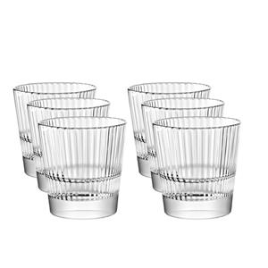 6x Drinkglazen/waterglazen Diva Transparant 300 Ml - Koffie/thee Glazen Diva 300 Ml