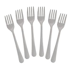 6x Taart/gebak Vorkjes Rvs 14 Cm - Keukenbenodigdheden - Tafel Dekken - Bestek - Gebaksvorkjes/taartvorkjes