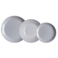 Geschirr-set Luminarc Diwali Granit Grau 18 Stücke Gehärtetes Glas