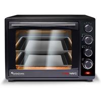 Turbotronic Ev35 Rvs Vrijstaande Elektrische Oven - 35 L - 1600w - Zwart