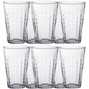 12x Drinkglazen/waterglazen Prisme Transparant 330 Ml - Koffie/thee Glazen Prisme 330 Ml