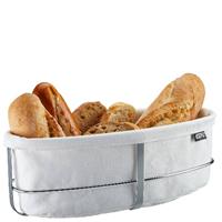 GEFU Brotkorb Brotkorb BRUNCH Korb Edelstahl mit Stoff Modern Br