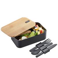 GEFU Lunchbox ENVIRO, (Set, 1 tlg.), inklusive 3-teiligem Besteckset