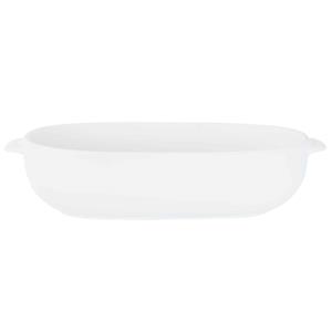 1x Witte Ovenschalen 18,5 X 11,5 X 5 Cm - Ovaal - Klassieke Braadsledes - Ovenschotel Schalen - Bakvorm/braadslede