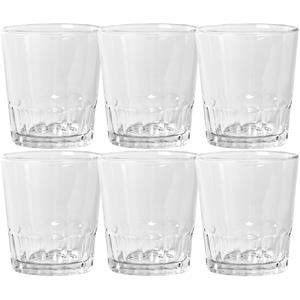 6x Stuks shotglazen/shotjes transparant glas 110 ml 6 cm hotglazen