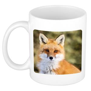 Dieren Vos Foto Mok 300 Ml - Cadeau Beker / Mok Vossen Liefhebber