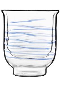 Bormioli Luigi - Thermic Glass Drink - 2 Beker Asagao Thee Blauw