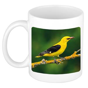 Dieren Wielewaal Vogel Foto Mok 300 Ml - Cadeau Beker / Mok Vogels Liefhebber