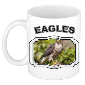 Dieren Liefhebber Havik Roofvogel Mok 300 Ml - Kerramiek - Cadeau Beker / Mok Roofvolgel Liefhebber