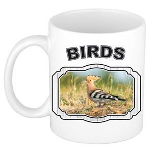 Dieren Liefhebber Hop Vogel Mok 300 Ml - Kerramiek - Cadeau Beker / Mok Vogels Liefhebber