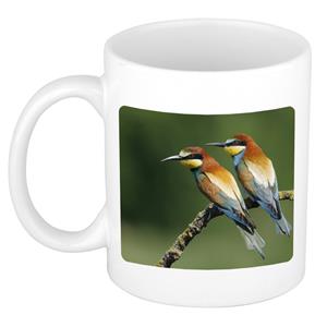 Dieren Bijeneter Vogel Foto Mok 300 Ml - Cadeau Beker / Mok Vogels Liefhebber