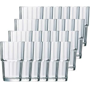 Arcoroc 24x Drinkglazen/waterglazen Norvege Transparant 270 Ml - Koffie/thee Glazen Norvege 270 Ml