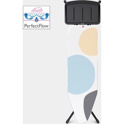 Brabantia Perfectflow Strijkplank B Spring Bubbles - 124x38 Cm - Met Solide Stoomunithouder