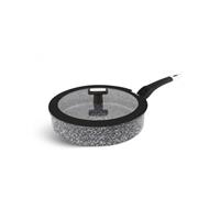 Edënbërg Stonetec Line - Hapjespan Keramisch - 24 Cm - 3-laags Anti-aanbaklaag!