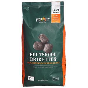 Fire-up Houtskool Briketten 5 Kilo - Bbq