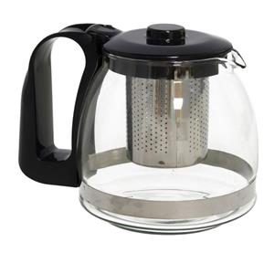 Glazen Theepot Met Thee Filter/infuser 1250 Ml - Theepotten/theekannen Van Glas - Theepot Met Theeinfuser