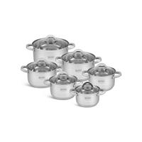 EDENBERG Edënbërg Classic Line - Rvs Luxe Pannenset 12 Delig - Voorzien Van 5-laags Bodem!