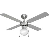 EDM Deckenventilator CARIBE 50W 85cm chrom 1xE27 60W 33801 - 