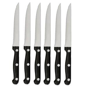 Secret De Gourmet Steakmessen/vleesmessen - 6x Stuks - Rvs - 22 Cm essen