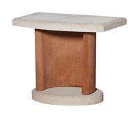 Buschbeck Zubehör für Grillkamine und Grillbars Beistelltisch terracotta- weiß - 