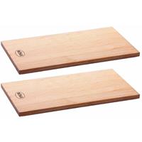 RöSLE BBQ Aromaplanke Erle 30 x 15 cm 2er Set, Grillzubehör, Holz, 25167 - 