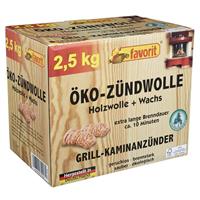 FAVORIT Öko-Zündwolle, Feueranzünder, Spar-Pack, 2,5 kg -  