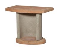Zubehör für Grillkamine und Grillbars Beistelltisch terracotta- grau