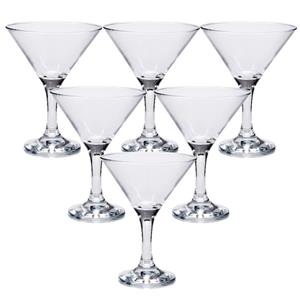Pasabahce Cocktail/martini glazen - Set van 6x stuks - transparant - 190 ml -