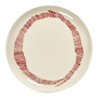 Feast Bord Ø 22,5 cm - Rood Swirl