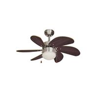 EDM Deckenventilator ARAL 50W 76cm wenge 1xE14 60W 33984 - 