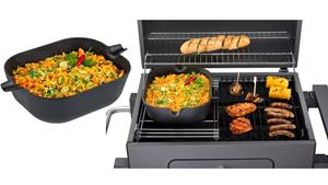 Tepro Guss Wok Grillrost Einleger für Rost in Rost System eckig 24x35x10cm - 