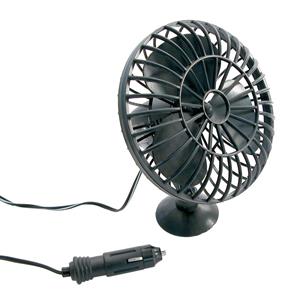 Carpoint Autoventilator (12v - 5w) Zuignap 15 Cm Zwart