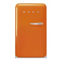 FAB10LOR5 koelkast met vriesvak, linksdraaiend, oranje