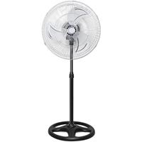 BES LED Ventilator - Aigi Utrino - Statiefventilator - Staand - Rond - Mat Zilver - Kunststof