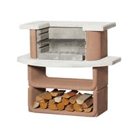 Buschbeck Grillbar Kansas BBQ Kohlegrill Holzgrill Feuerstelle Feuer Gartenfeuer