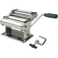 FACKELMANNGMBHCOKG Fackelmann easyprepare Nudelmaschine, Nudel Maschine, Küchenhelfer, Edelstahl / Aluminiumlegierung / Kunststoff, Silberfarben / Blau-Grau, 19.8 cm x