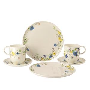 Rosenthal Brillance Fleurs des Alpes Frühstück-Set für 2 Personen 6-tlg.