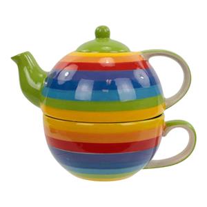 Spiru Tea for One Set Regenboog Keramiek