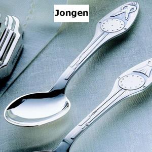 ROBBE & BERKING Geboortelepel 925 - Geboortelepel Jongen zilver