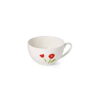 DIBBERN Impression Red Flower Classic - Koffie/Theekop rond 0,25l