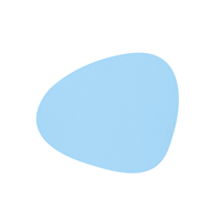 Platzset, NUPO Untersetzer Curve cool blue 11 x 13 cm, LIND DNA