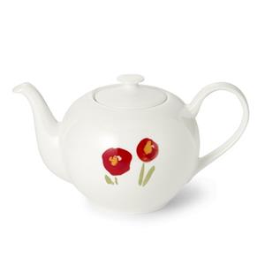 DIBBERN Impression Red Poppy Classic - Theepot rond 1,30l