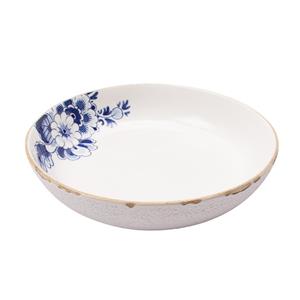 Heinen Blauw Bloesem - Pastabord 24cm h5cm