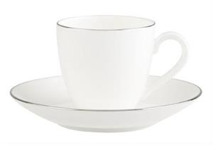 Villeroy & Boch Anmut Platinum Serie Anmut Platinum No.1 Mokka-/Espressoobertasse (weiss)