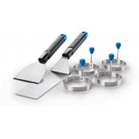 Breakfast kit (4 universele ringen en 2 plancha spatels) - Napoleon Grills